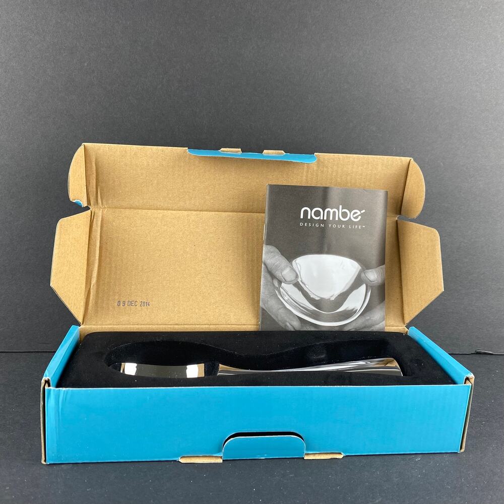 Nambe Gourmet Ice Cream Skoop Karim Rashid MT0669 Silver With Original Box